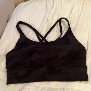 Black camouflage lululemon sports bra